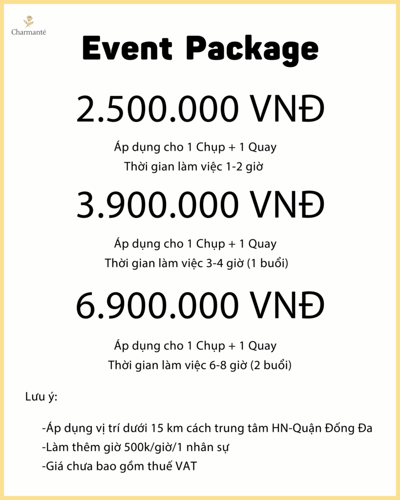 bao gia 1 chup 1 quay charmante